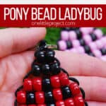 Ladybug pony bead pattern