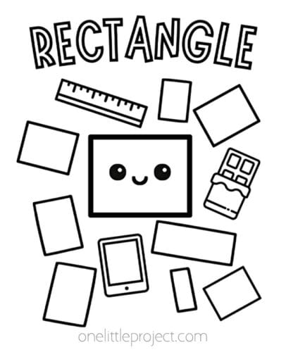 Shapes Coloring Pages - Printable Shapes Color Sheets