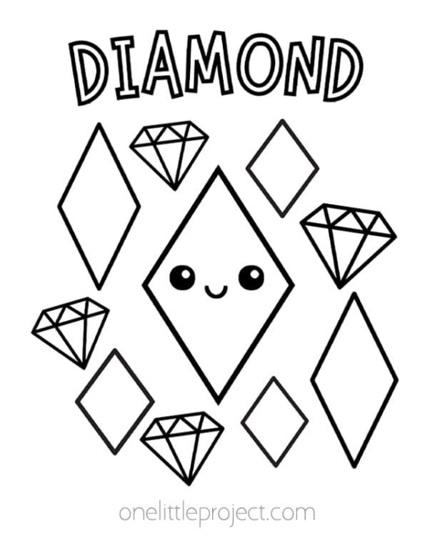 Shapes Coloring Pages - Printable Shapes Color Sheets