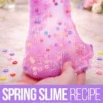 Recipe for spring flower slime