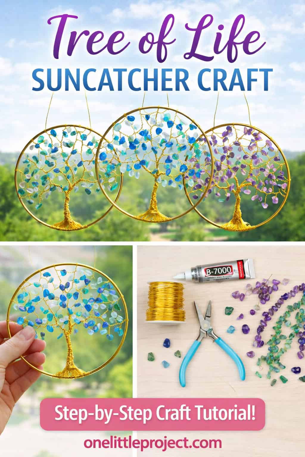 Tree of Life Suncatcher - DIY Wire & Beaded Sun Catcher