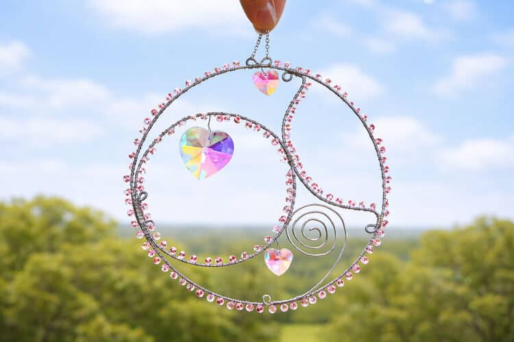 Wire and Bead Suncatcher