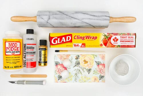 Patterned air dry clay bowls supplies
