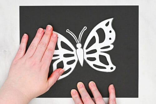 Butterfly chalk art