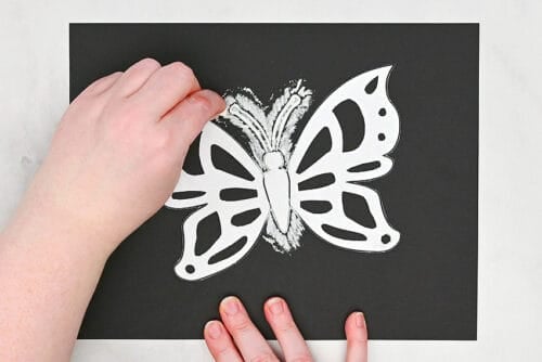 Butterfly chalk art