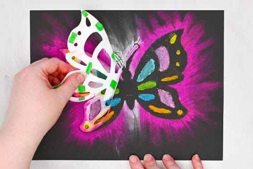 Butterfly chalk art