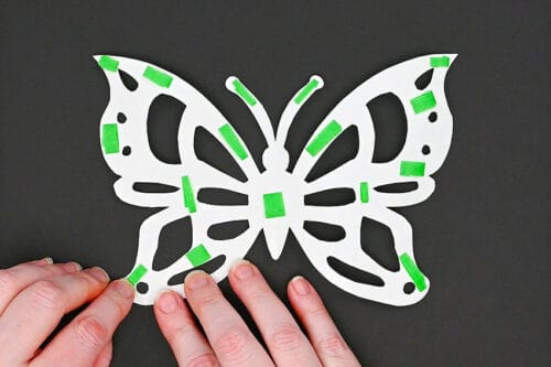 Butterfly chalk art