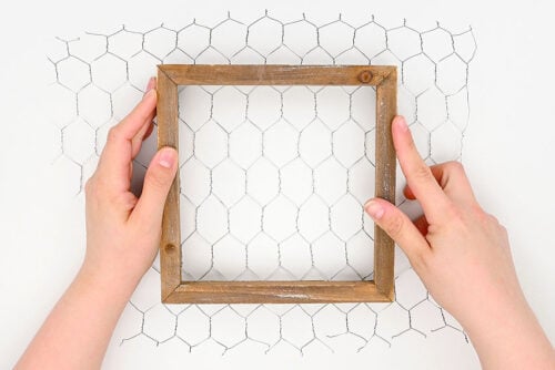Chicken Wire Suncatcher
