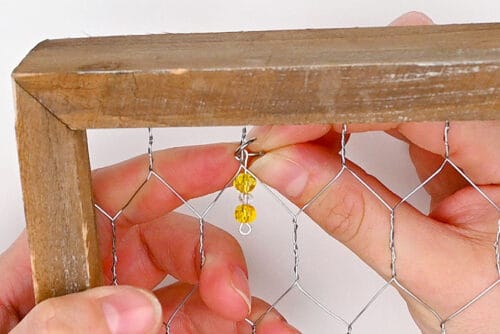 Chicken Wire Suncatcher
