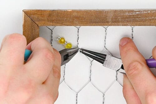 Chicken Wire Suncatcher