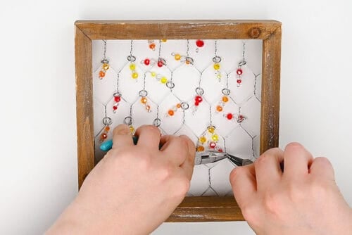 Chicken Wire Suncatcher