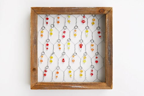 Chicken Wire Suncatcher