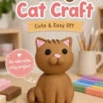 Making a cute polymer clay cat