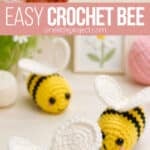 Pattern for a crochet bee plushie