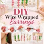 DIY wire wrapped earrings