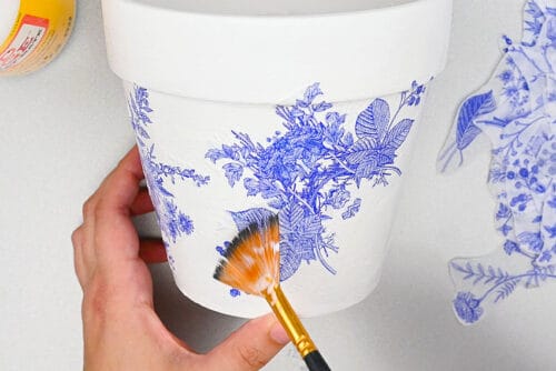 Decoupage Flower Pots
