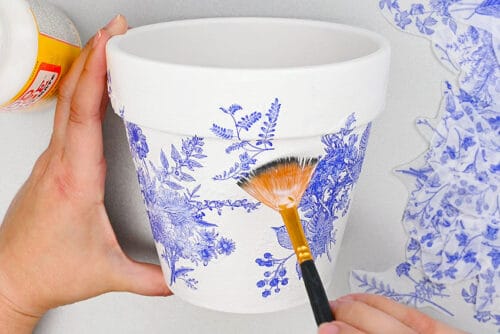 Decoupage Flower Pots