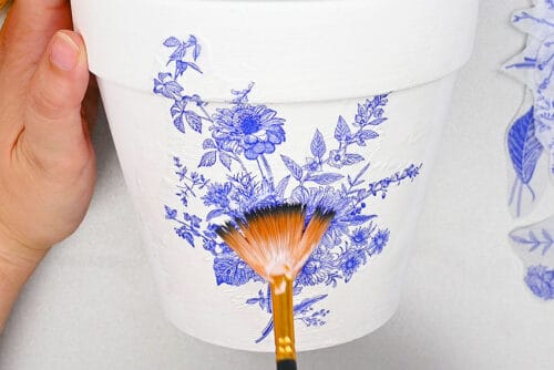 Decoupage Flower Pots
