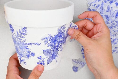Decoupage Flower Pots