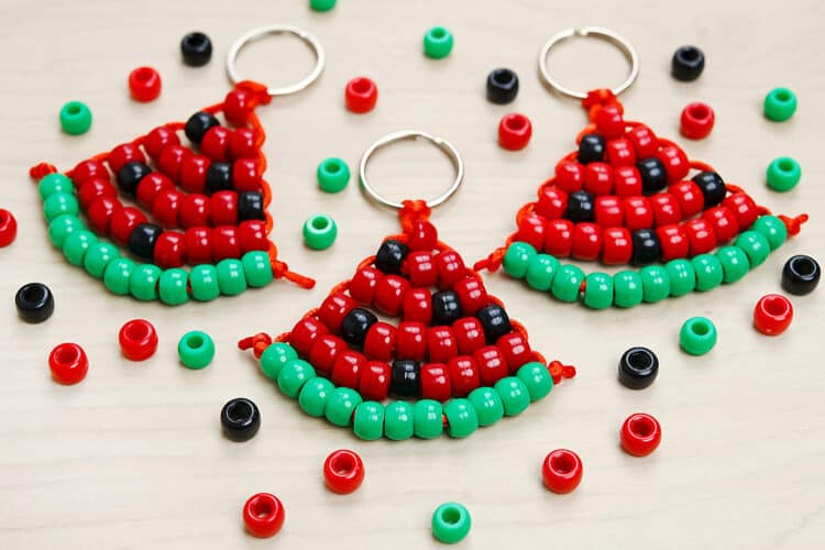 Pony Bead Watermelon Easy pony bead watermelon craft