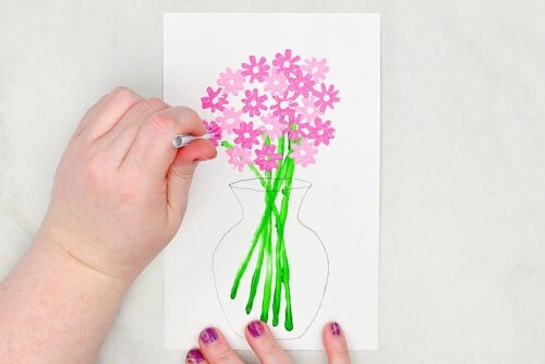 Flower Straw Painting
