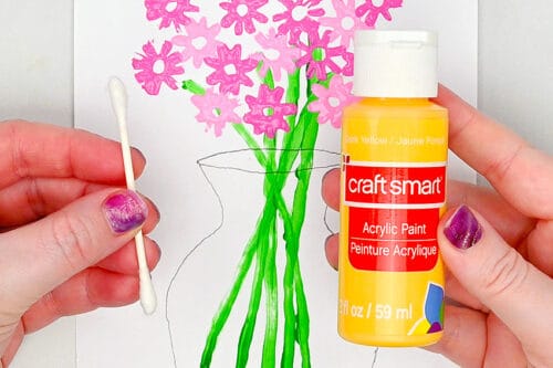 Flower Straw Painting