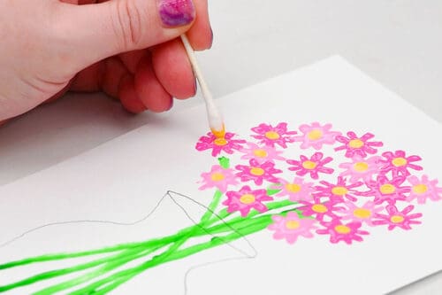 Flower Straw Painting