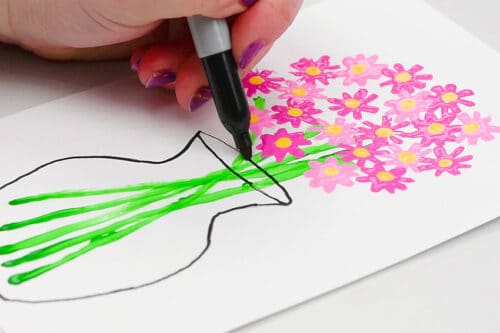 Flower Straw Painting