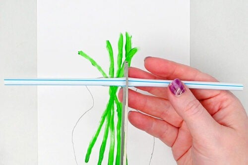 Flower Straw Painting