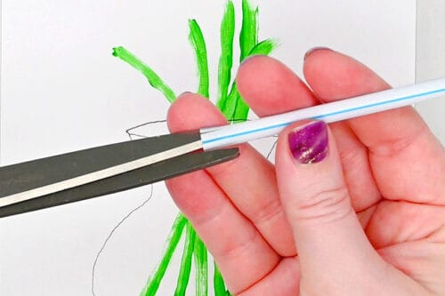 Flower Straw Painting
