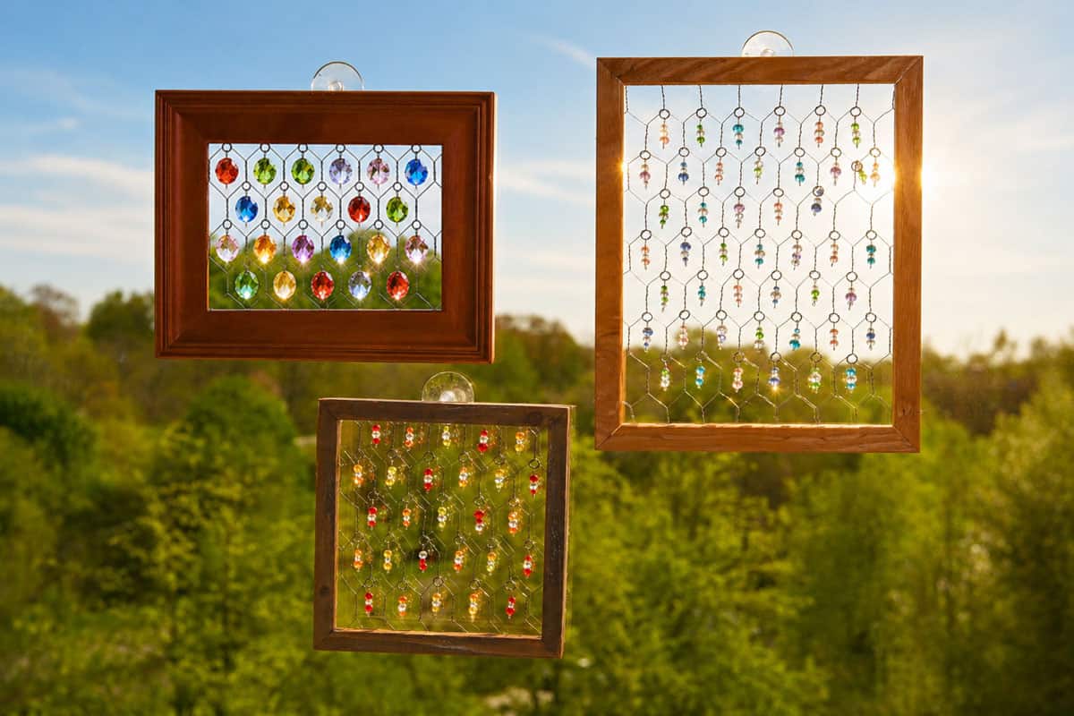 Chicken Wire Suncatcher