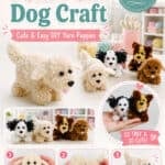 Easy dog pom pom craft