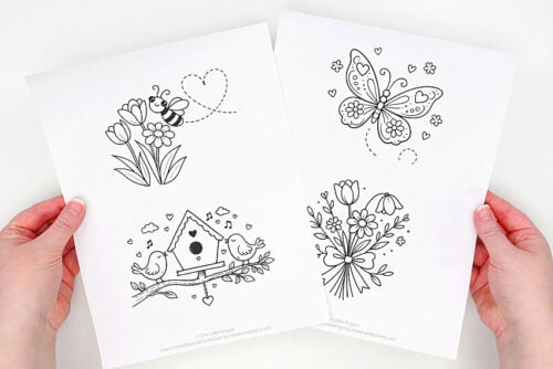 Spring Metal Embossing Art
