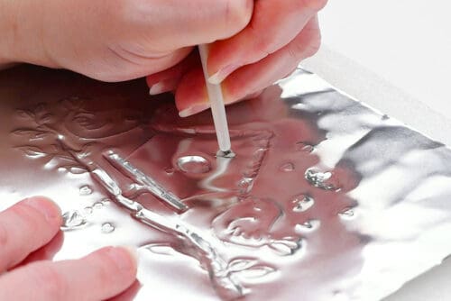 Spring Metal Embossing Art