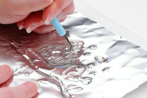 Spring Metal Embossing Art
