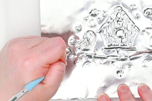 Spring Metal Embossing Art