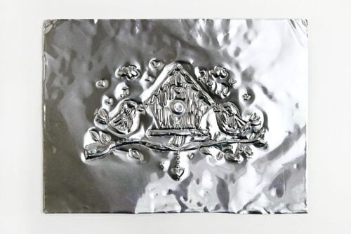 Spring Metal Embossing Art