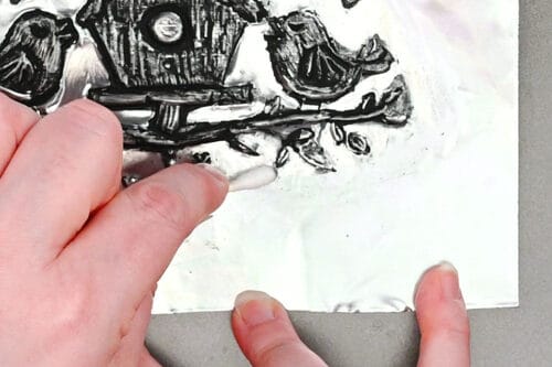 Spring Metal Embossing Art