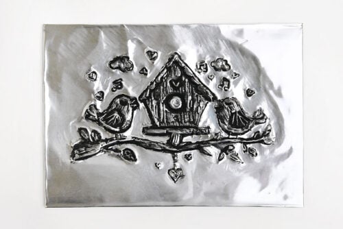 Spring Metal Embossing Art