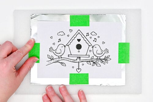 Spring Metal Embossing Art
