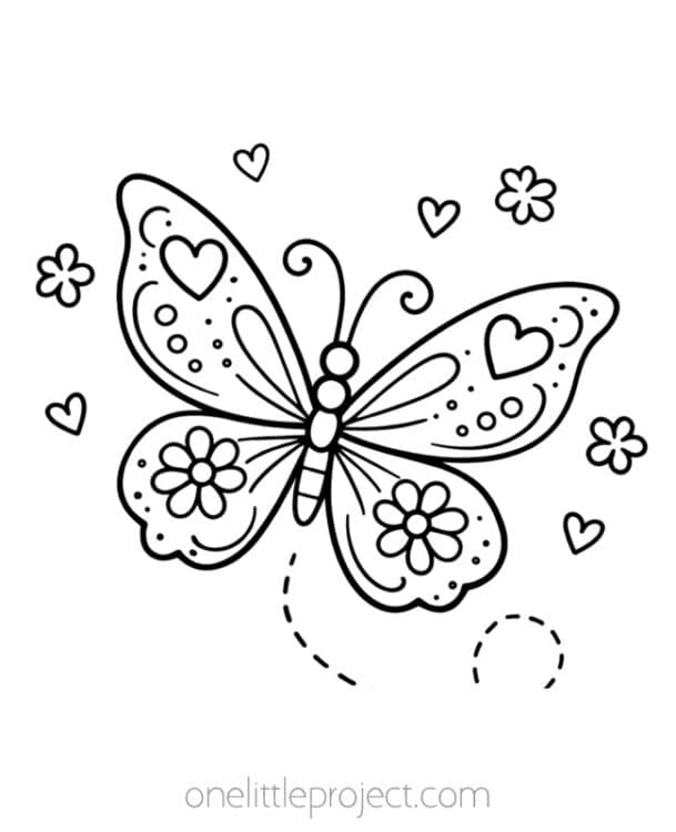 Spring Metal Embossing Art Template Butterfly metal embossing art template