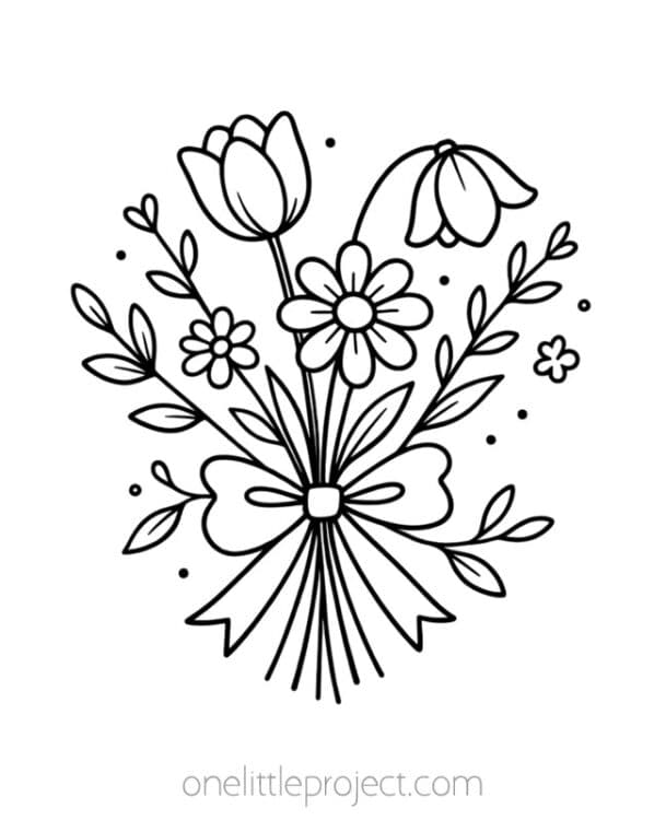 Spring Metal Embossing Art Template Flower bouquet metal embossing art template