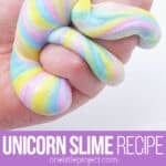 Fluffy unicorn slime recipe