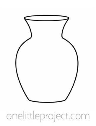 Vase Template Printable curved vase template