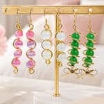 Wire Beaded Earrings