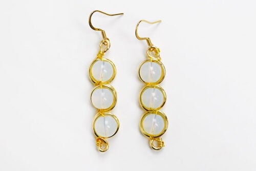 Wire and Bead Earrings
