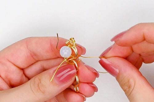 Wire and Bead Earrings
