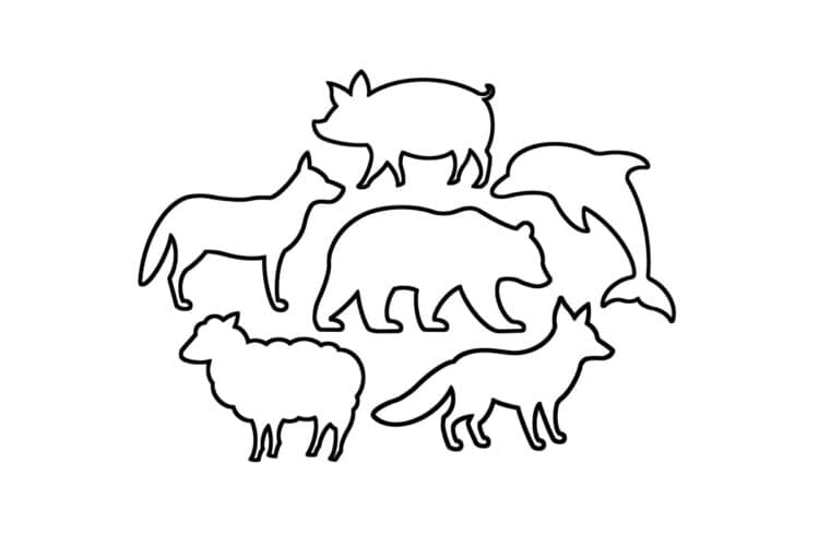 Animal Outline Free printable animal outlines