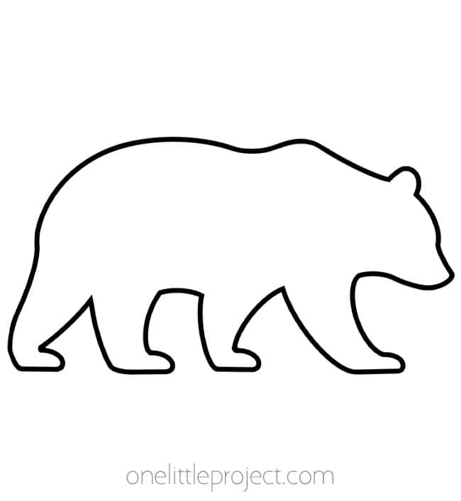 Animal Outlines Animal outlines - bear