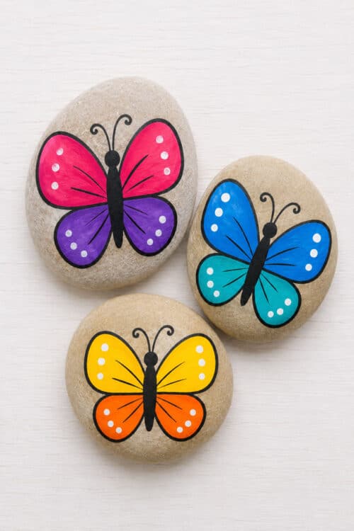 Painted Rock Ideas Butterfly Painted Rocks